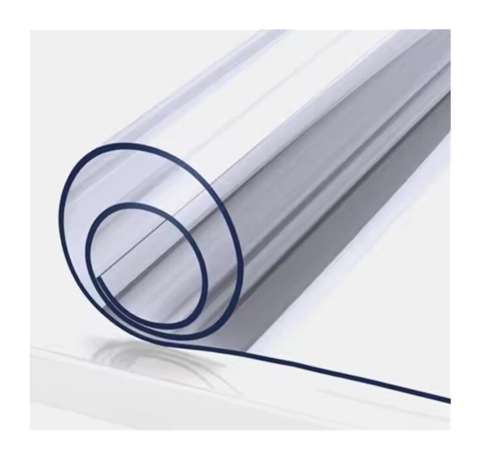 Clear Table Protector Pvc Transparent Tablecloth Waterproof Oilproof Soft Glass Protection Pad For Dining Table, Tv Cabinet, Coffee Cover(Thickness 2.0mm,50X150CM)