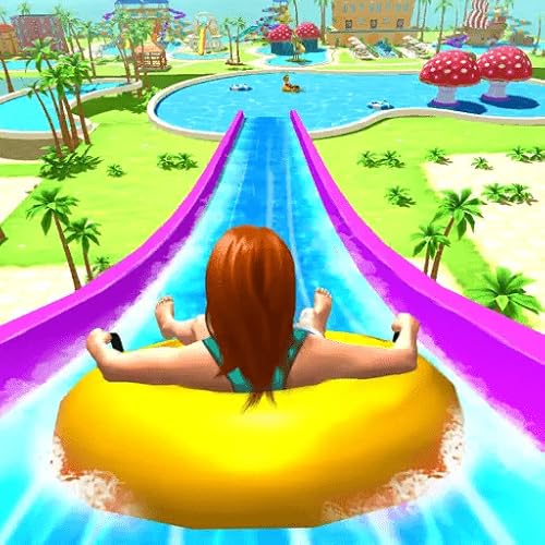 Water Slide Real Aqua Park Racing Games - Fun Racing Adventure Simulator 2025