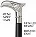 Eagle Walking Stick Silver - Rare Eagle Head Iron Cane Walking Stick for Men and Women - Canes and Walking Sticks with Metal Silver Handle.