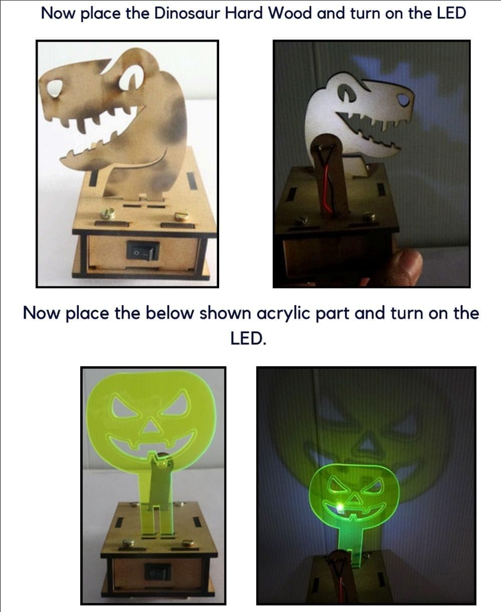Magical Shadows STEM Kit – Light, Shadow & Reflection Science DIY Kit for Grade 5–6 | Halloween Shadow Explorer & RGB Shadow Lamp | Educational Physics Project 2