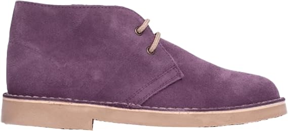 Roamers Adults Unisex Real Suede Unlined Desert Boots (14 US) (Dark Brown)