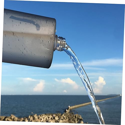 Miniatura 8 de DOITOOL Botella de agua plana portátil linda botella de viaje de plástico esmerilado taza de viaje recipiente de agua hervidor de agua botella de