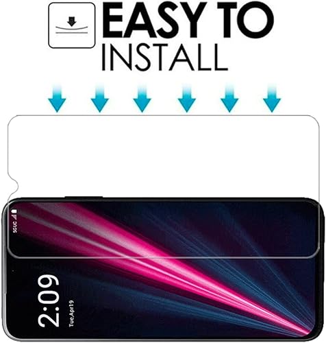 Miniatura 7 de VIESUP Protector de pantalla transparente para T-Mobile Revvl 6 Pro 5G HD - Paquete de 2 polainas templadas antiarañazos para T-Mobile REVVL 6 PRO