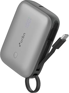 URBN 10000 mAh 35W Super Fast Charging Power Bank with Built-in USB-C Cable| Triple Output | Two Way Fast Charge | Made in... Price In India