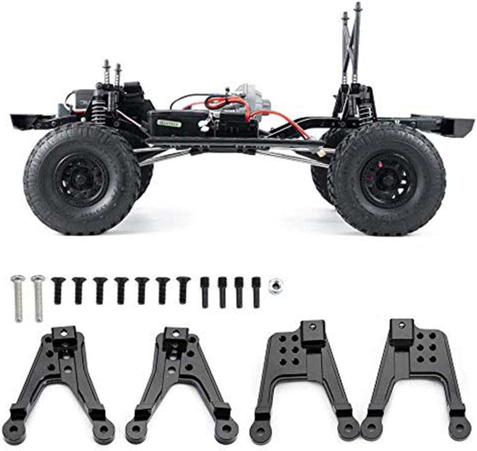 4Pcs Aluminum Front & Rear Shock Mount Lift for 1/10 Axial SCX10 SCX10 II 90046 RC Crawler