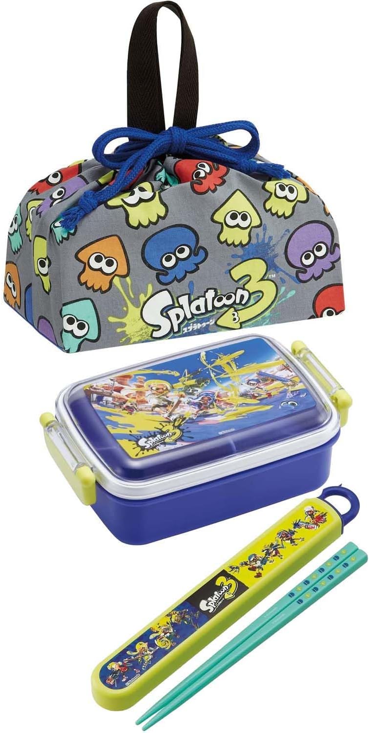 Skater KB7-A Drawstring Bag for Kids, Splatoon 3, Made in Japan