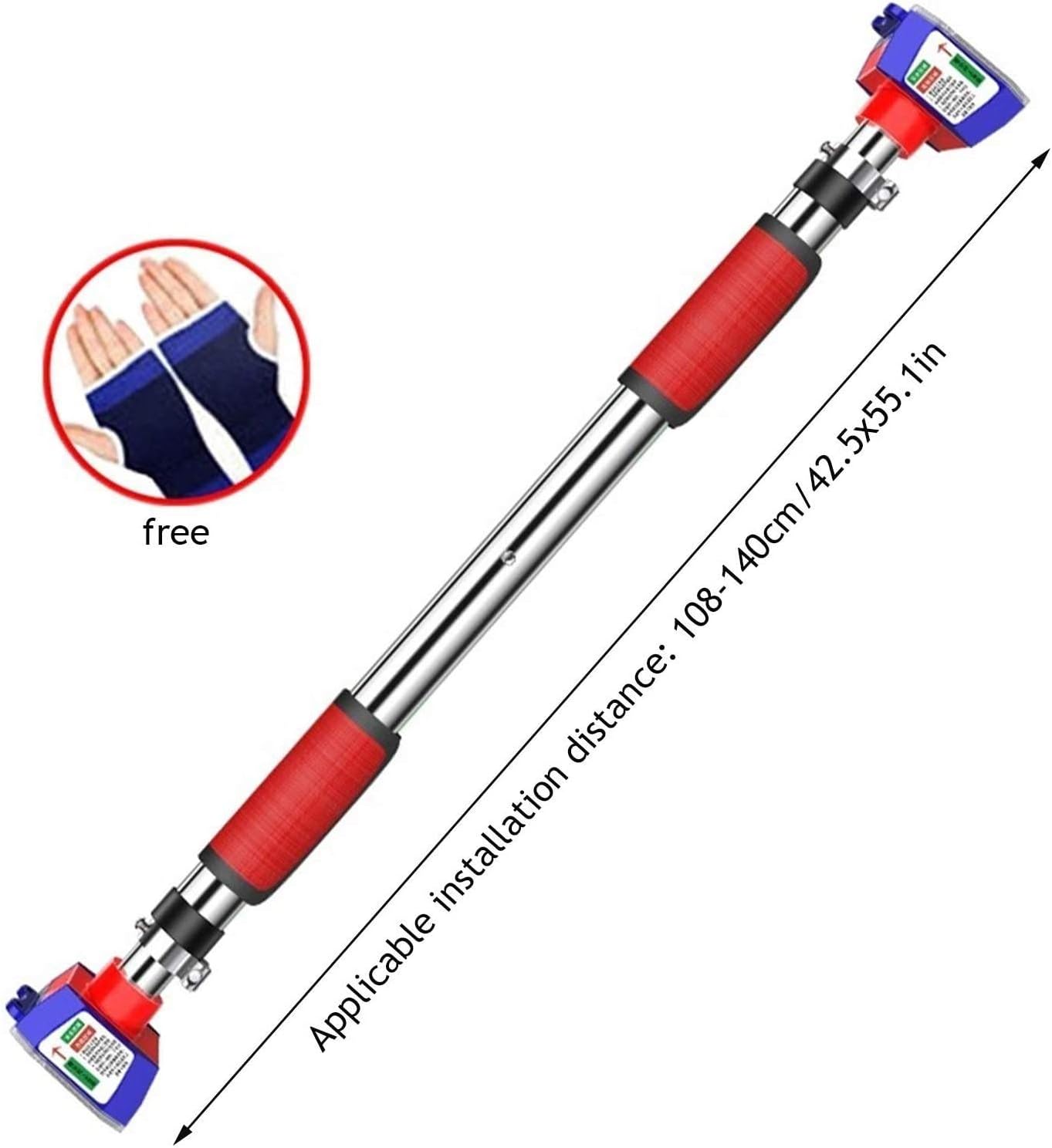 Door Horizontal Bars Adjustable Home Gym Workout Chin Push Up Pull Up Training Bar Sport Fitness Sit-ups Equipments