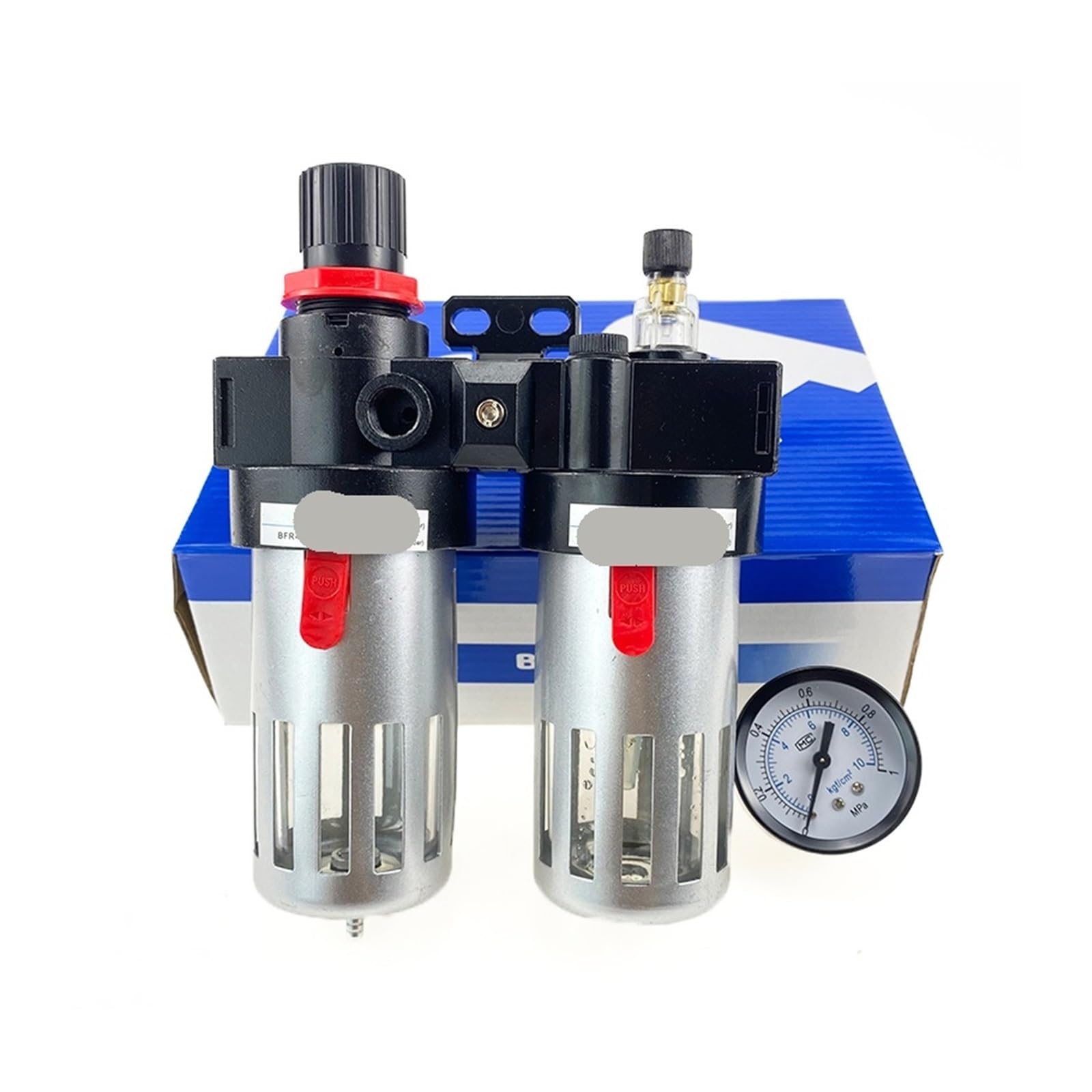 BFC2000 BFC3000 BFC4000 1/4 3/8 1/2 Compressore D'aria Olio Separatore Acqua Filtro Regolatore Unità Di Preparazione FRL Combinazione(BFC Plastic w 8mm,BFC4000)