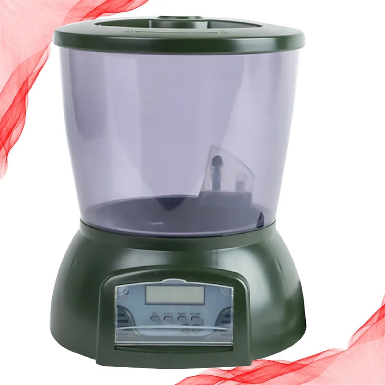 Comedero automático para Peces, Alimentador eléctrico Inteligente for Peces, dispensador automático for Acuario y Estanque, Temporizador for Exteriores para peceras