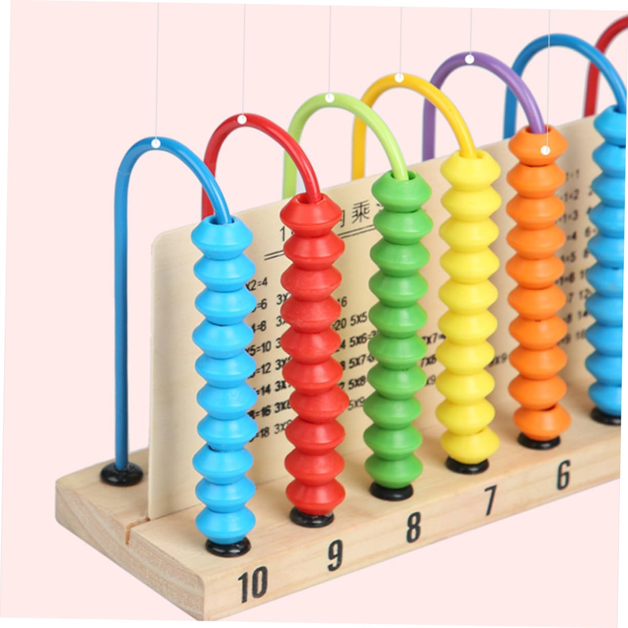 Ábaco de Madera Cuentas para Contar, Juguete Educativo para Niños Pequeños, Tamaño Mediano, Pieza Segura sin Rebabas, Herramienta Matemática para Aprendizaje y Desarrollo