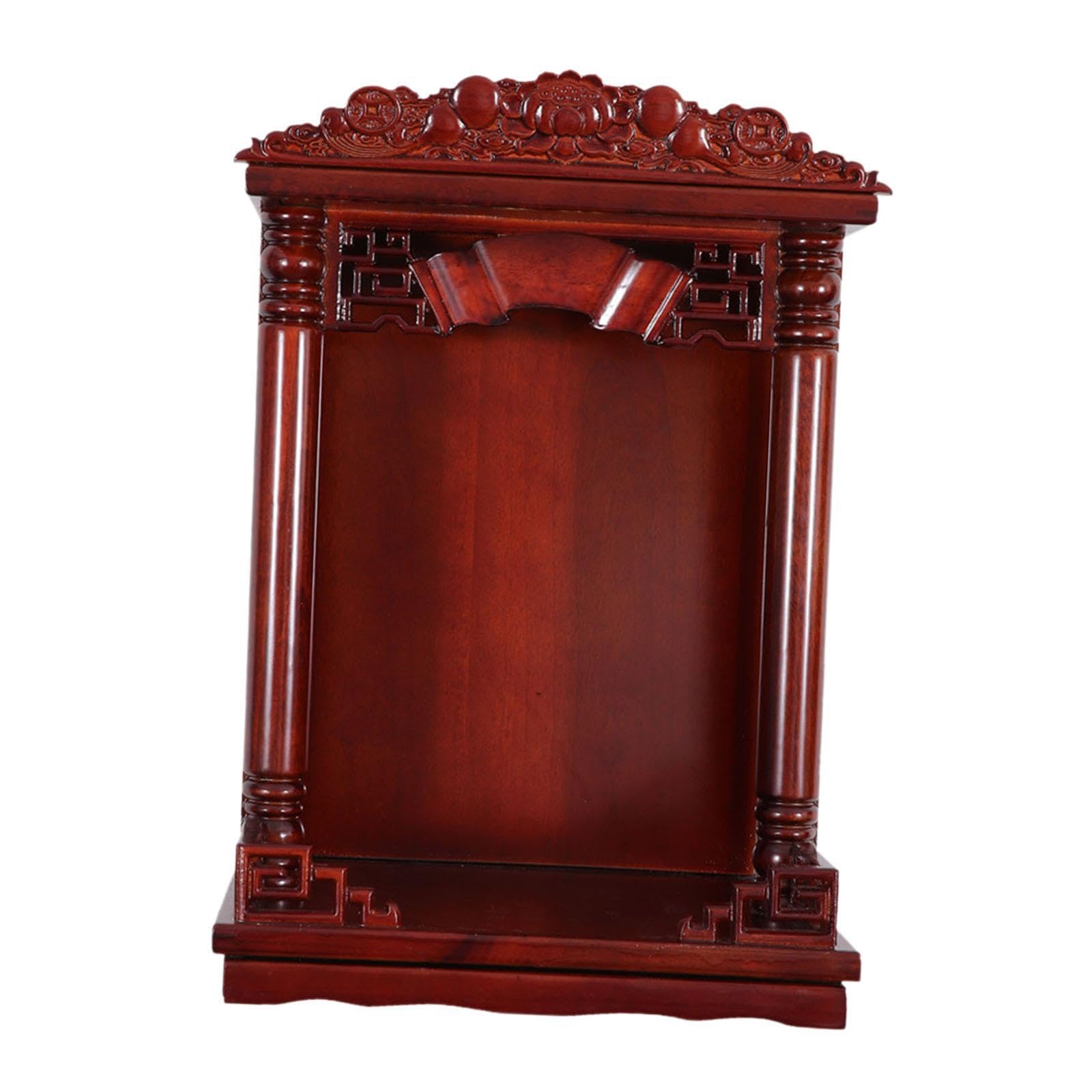 PIXZCSA Buddhist Display Stand Wooden Holder Office Home Decoration Meets Display Needs Effortlessly Offering Smooth Thats Easy To Maintain. Craftsmanship Ensures Long Term, Red, 12 inch