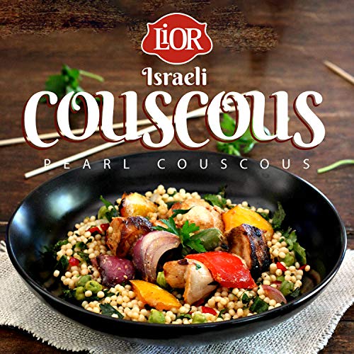 Lior Israeli Pearl Couscous | Whole Wheat | Toasted Pasta | Non-Gmo | Vegan | Kosher | Jar | 21.1 Oz - Thumbnail 2