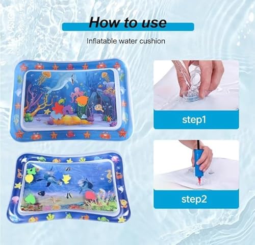 Tapete grande sensorial de água para gatos, tapete sensorial interativo para animais de estimação, t