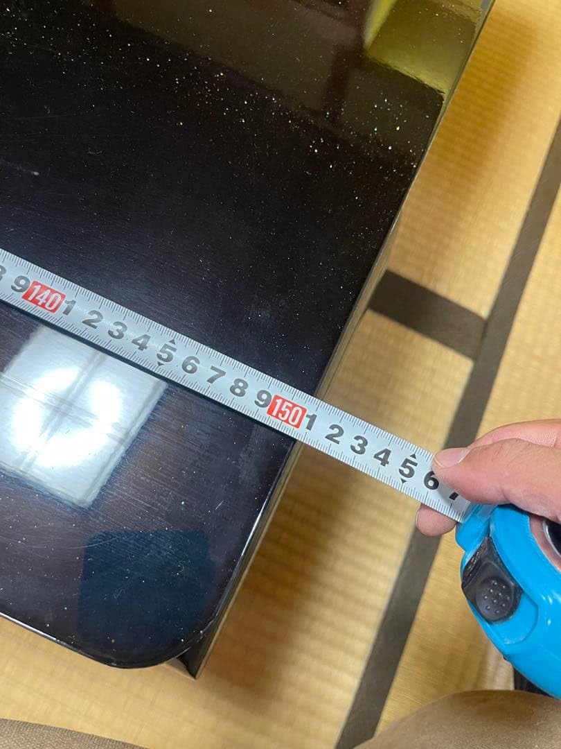 Amazon.co.jp: 螺鈿細工 鶴 松 木製漆塗り 大型座卓 センターテーブル