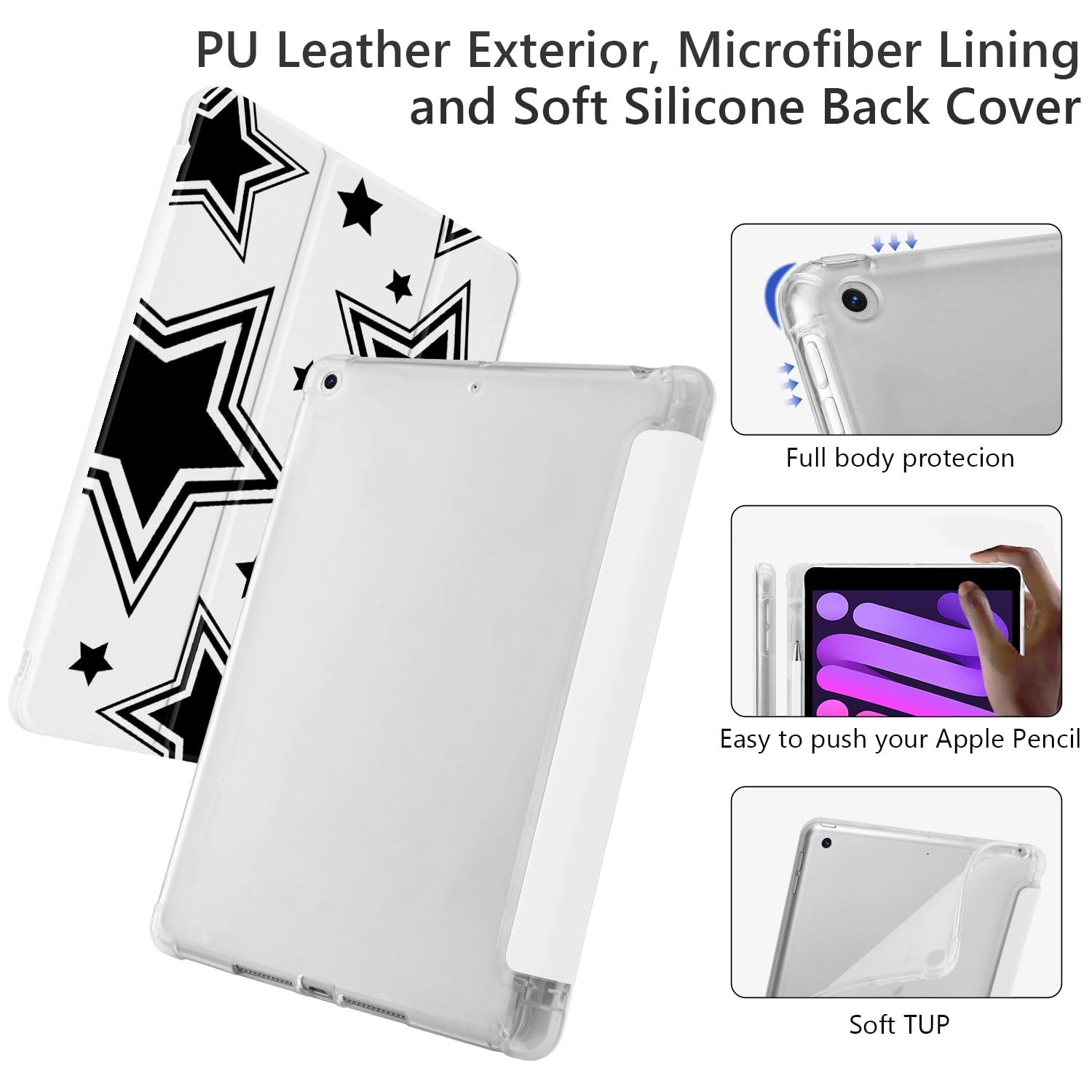 Amazon.com: Cute Kawaii Y2K Star for iPad Air 13 Inch Case M3 2025