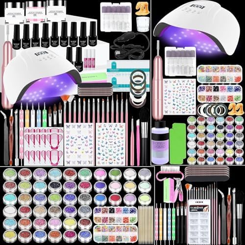 Acrylic Nail Kit For Beginners With Everything,Nails Starter Kit