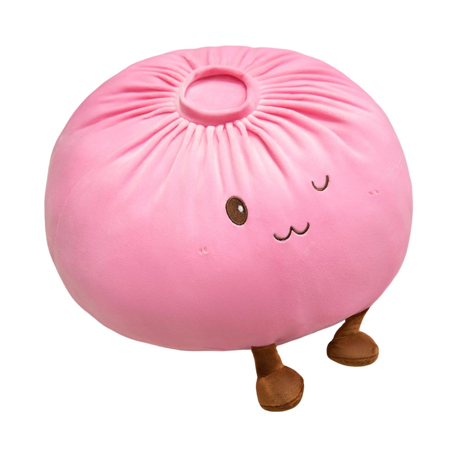 Qusinfc Lovely Steamed Dumpling Stuffed Pillow Smooth Cushion Great for Children and Adults 28Cm Versatile Plush Pillow
