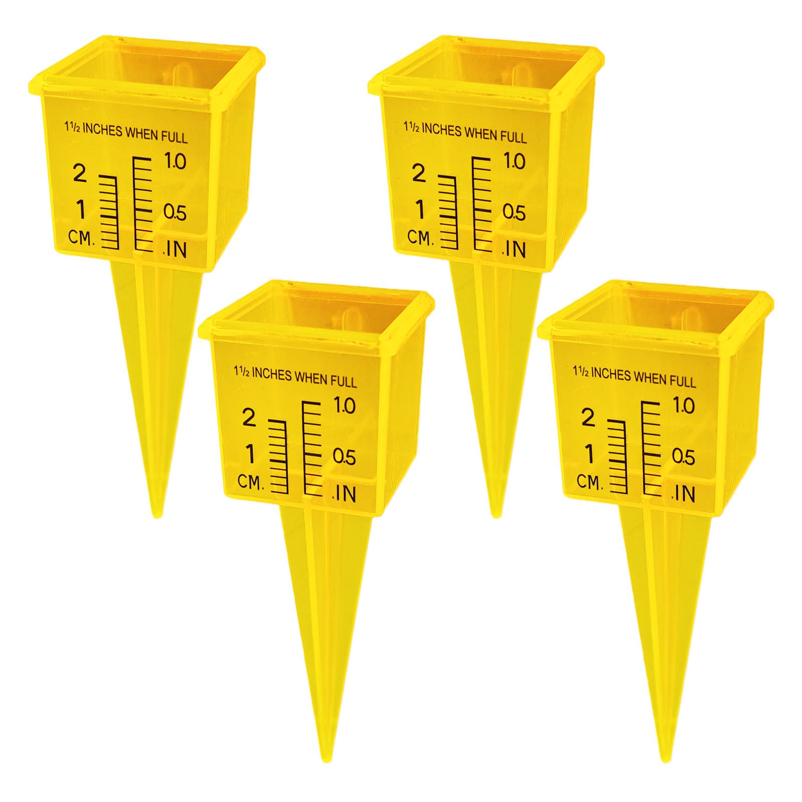 Pluviomètre de précision extérieur lot de 4 jauges pour eau de pluie