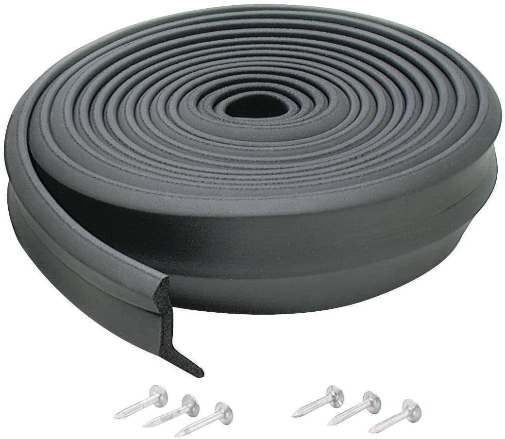 M-D Building Products 3723 M-D 0 Bottom Garage Door Sealer, 2 In W X 9 Ft L X 1 In H, Black