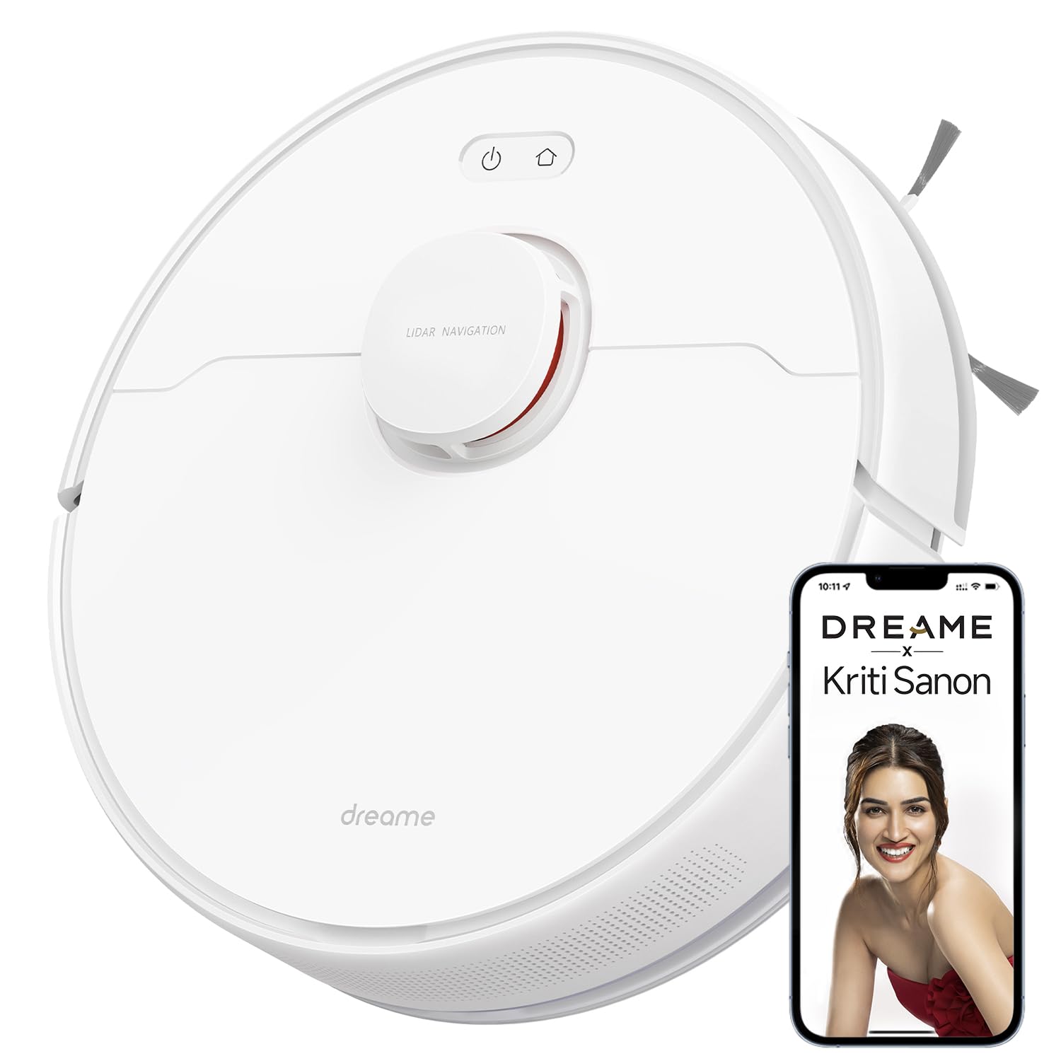 Dreame F9 Pro 2-in-1 Robot Vacuum Cleaner with LDS Navigation, 150 min Autonomy, 2500 Pa Suction, Multi-Floor Mapp, WiFi/APP/Alexa, for Pet Hair, Hard Floor, Carpet