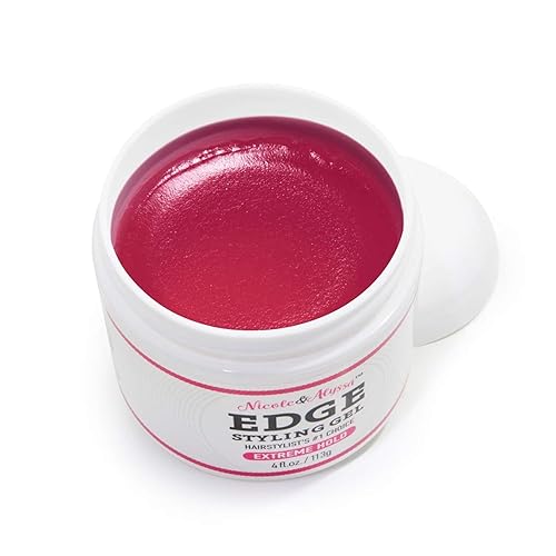 Nicole & Alyssa - Gel de peinado Edge 4oz (gel rosa)