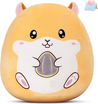 12 "Hamster Plush Pillow Stuffed Animal Cute Hamster Plush Toy، Super Soft Cartoon Hugging Toy Gifts for Bedding، Kids Sleeping Kawaii Pillow