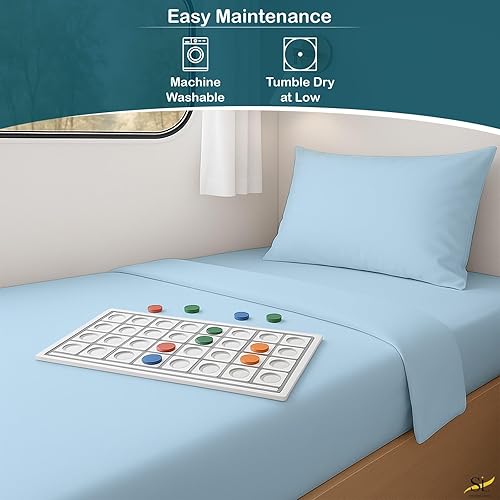 Miniatura 8 de Shreem Linen Juego de sábanas de microfibra de lujo de 4 piezas, bolsillo profundo que se adapta a hasta 10 pulgadas, suave, resistente a las