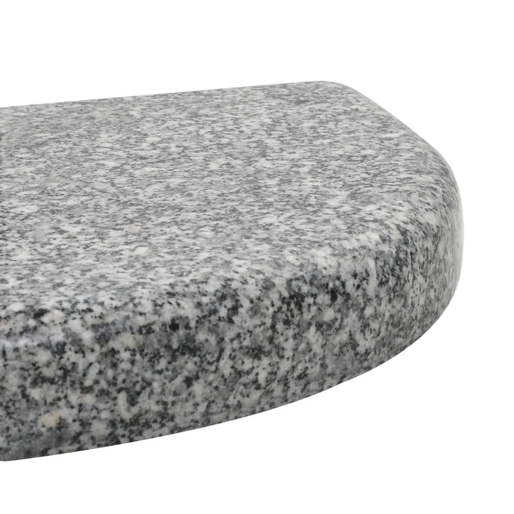 Supporto per ombrellone in granito, 10 kg, rettangolare, grigio