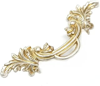LBFEEL 2.5" Shabby Chic Pull Handles Dresser Drawer Knob White Antique Silver Bronze Rustic Kitchen Cabinet Handle Furniture Hardware 64mm (Antique Silver)