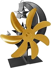 Lareira Fogão Ventilador | Ventilador de fogão de 7 lâminas com economia de energia | Fogão a lenha de operação silenciosa para, queimador de lenha, lareira, pellet Pasukit