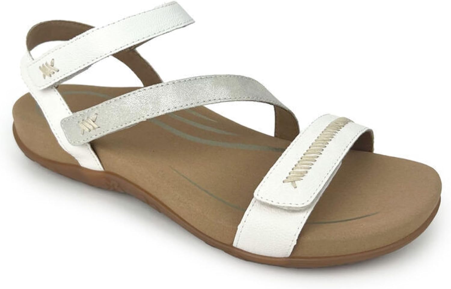 Aetrex Women's Gabby Orthopedic Strappy Sandals For Women - Adjustable Open Toe Arch Support Fashion Womens Sandals