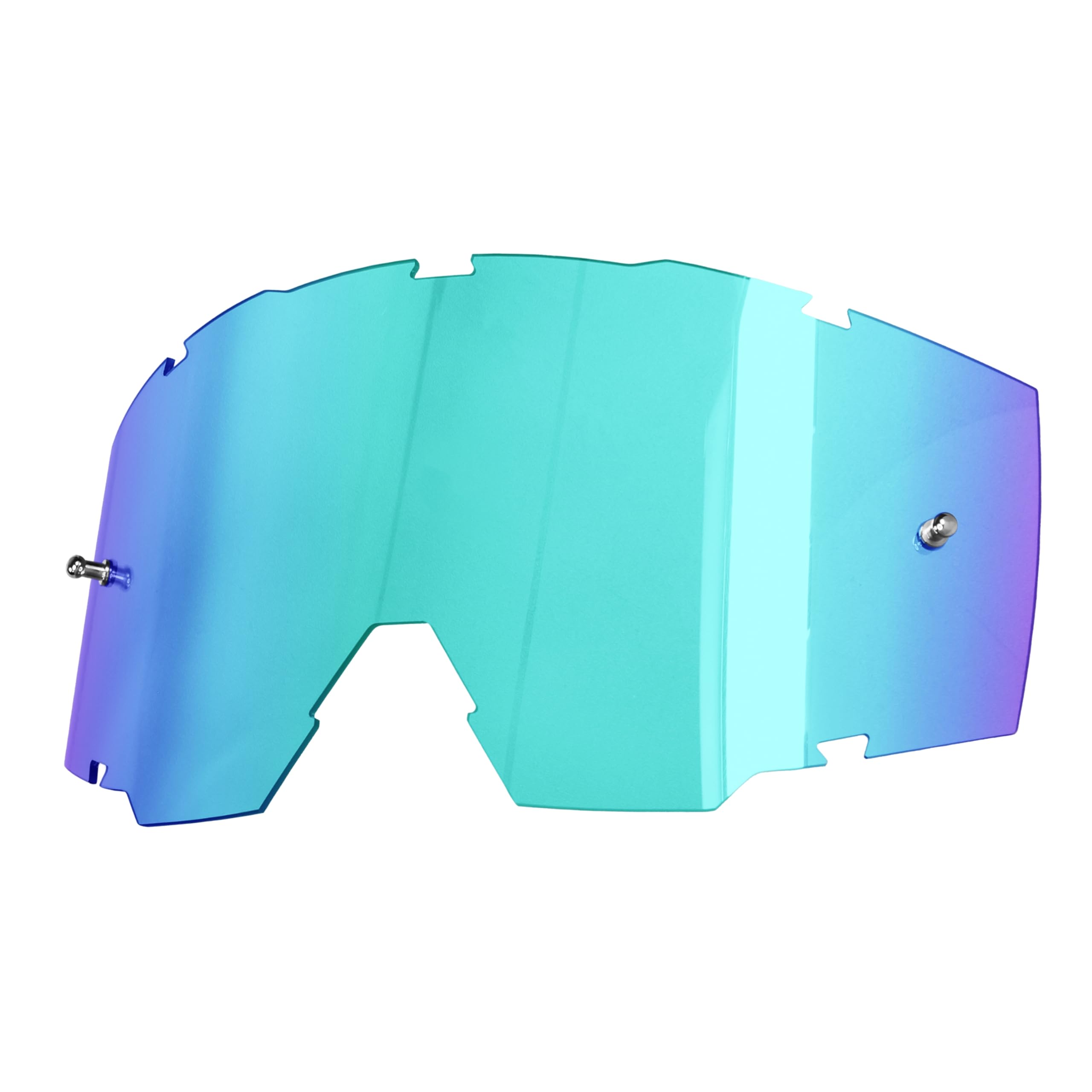 SCHNORR MX Neo Motocross Goggles Clear Lens Anti Fog Tear-Off + Vetro di ricambio Blu