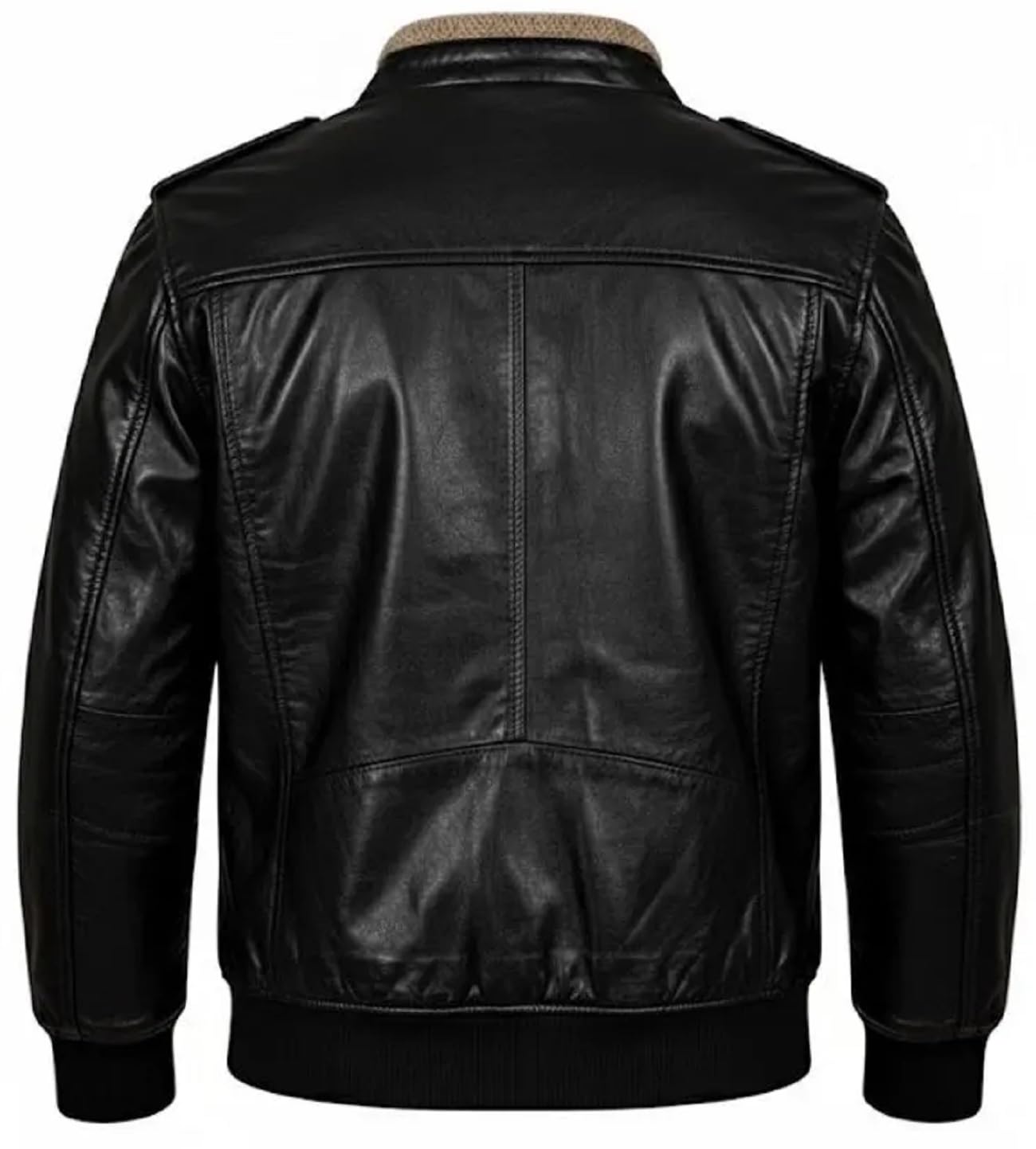 Giacca da uomo in pelle nera ispirata alla serie TV - look da motociclista gotico robusto