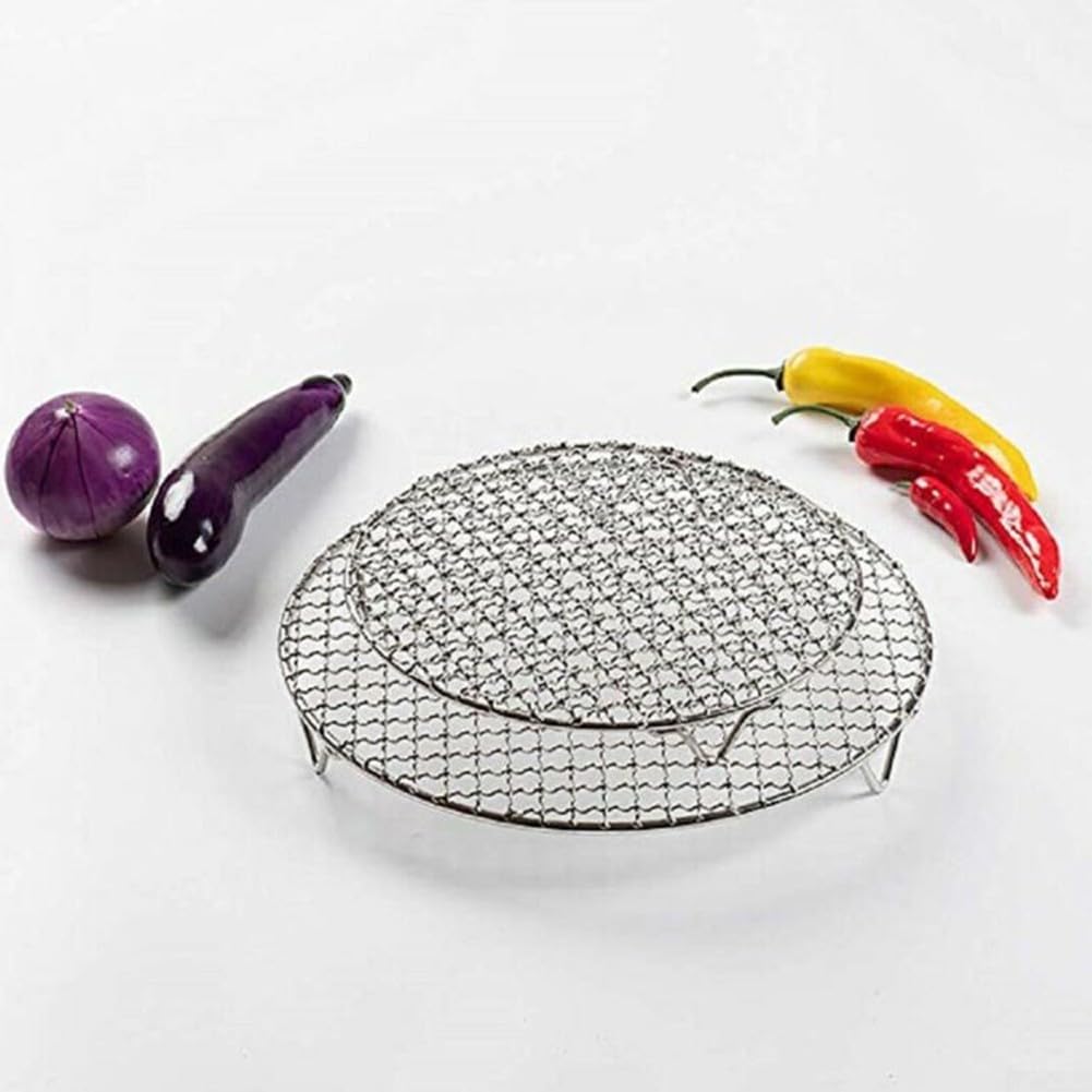 Rejilla Redonda De Acero Inoxidable 201 Para Hornear | Enfriar, Asar O Secar Alimentos - Varios Tamaños (26cm)