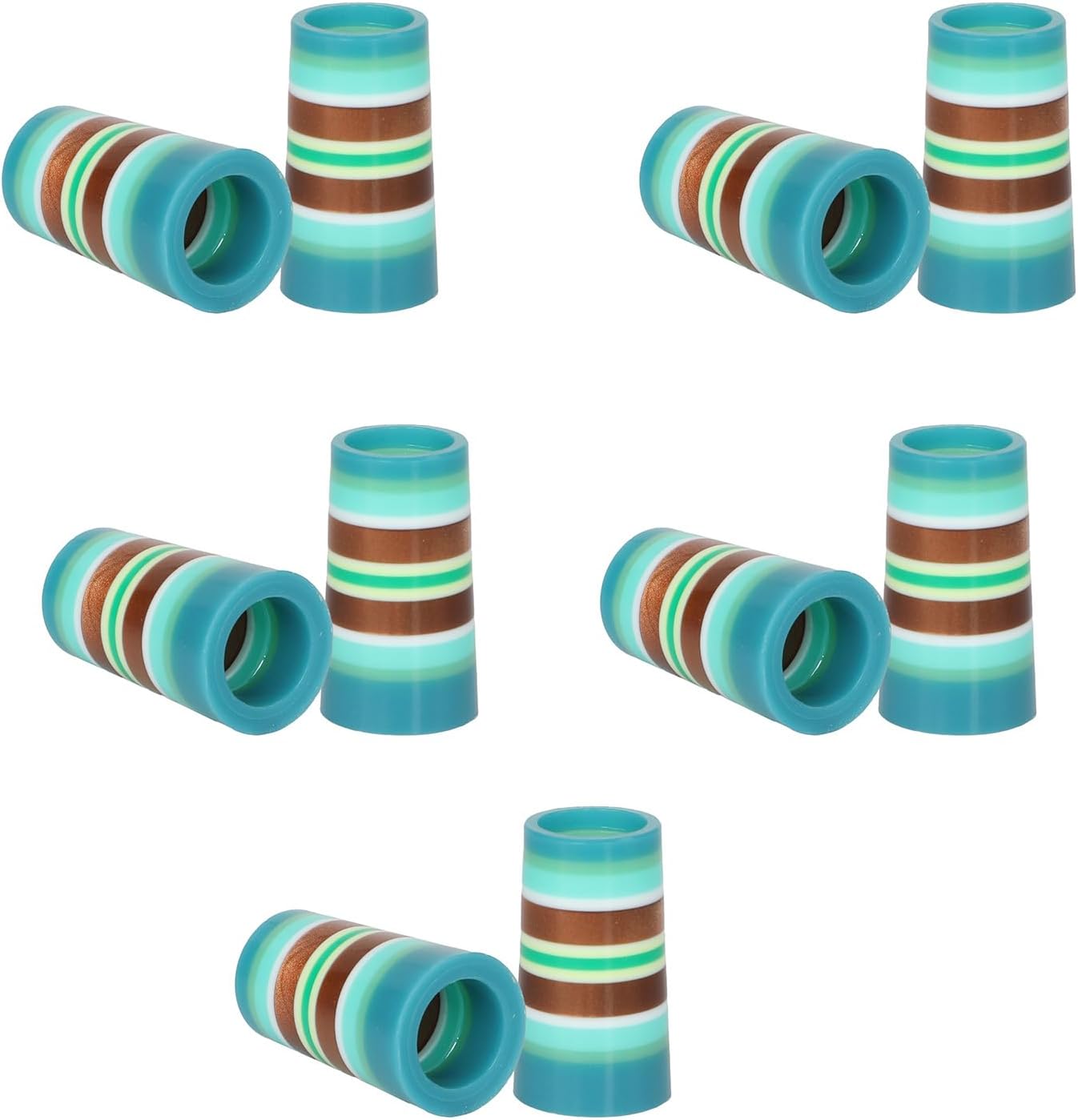 10Pcs Golfing Iron Ferrules Colorful Golfing Iron Ferrules Fit 0.35Inch 0.37Inch Iron Shafts Golfing Equipment