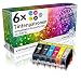 Produktbild N.T.T.® 6 x STÜCK MIT CHIP 100% Qualität Druckerpatronen Tintenpatronen Tinte für Canon PIXMA MG6150 MG6250 MG8150 MG8250 MG6100 MG6150 MG6200 MG6250 MG8100 MG8150 MG8200 MG8250 MG8240 iX6550 MIT CHIP PGI-525BK / CLI-526C / CLI-526M / CLI-526Y und CLI-526BK / CLI-526GY