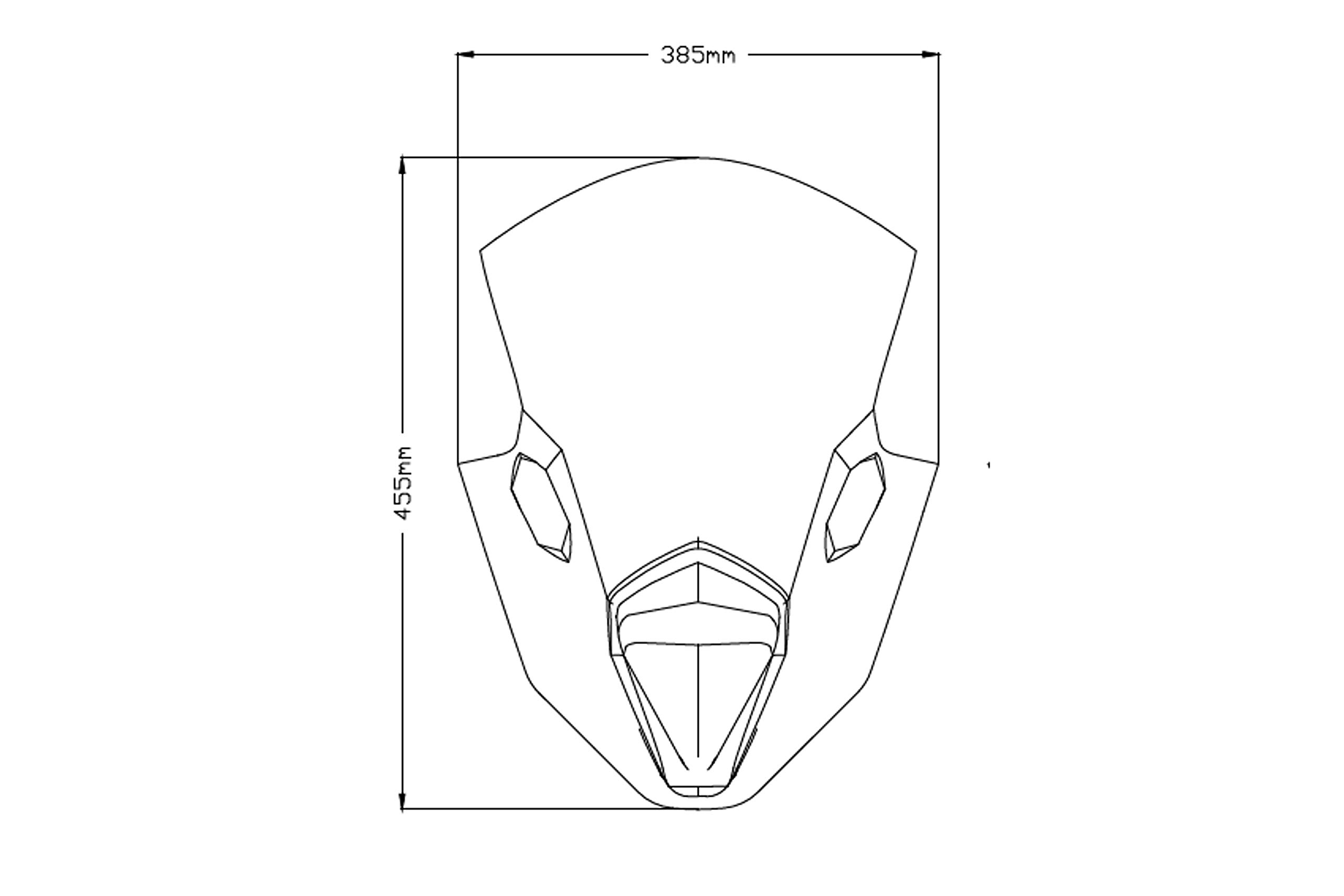 Puig 3880N R-Racer tarcza czarna