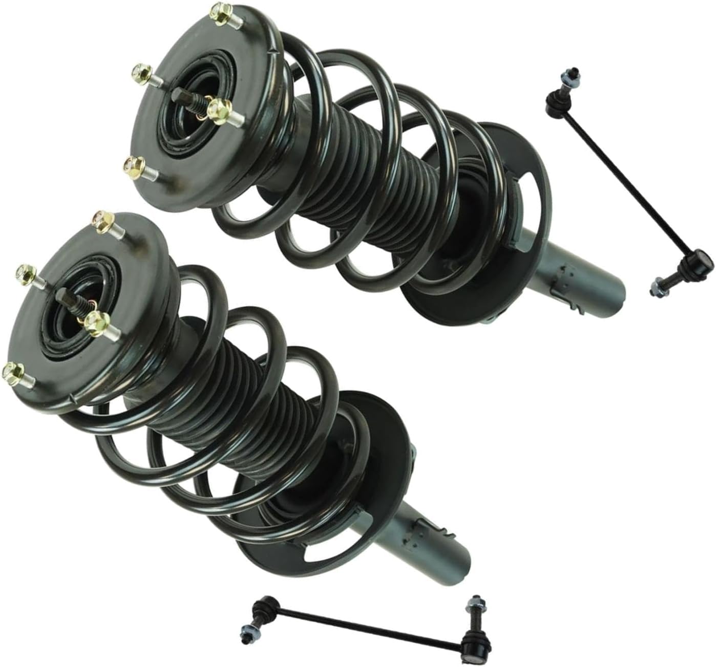 For 10-12 Taurus Front Loaded Complete Strut Spring Assembly Sway Bar 4pc Kit