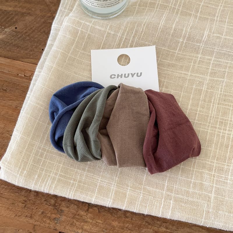Lemeilleur Wide Cotton Hair Ties for Thick Curly Hair