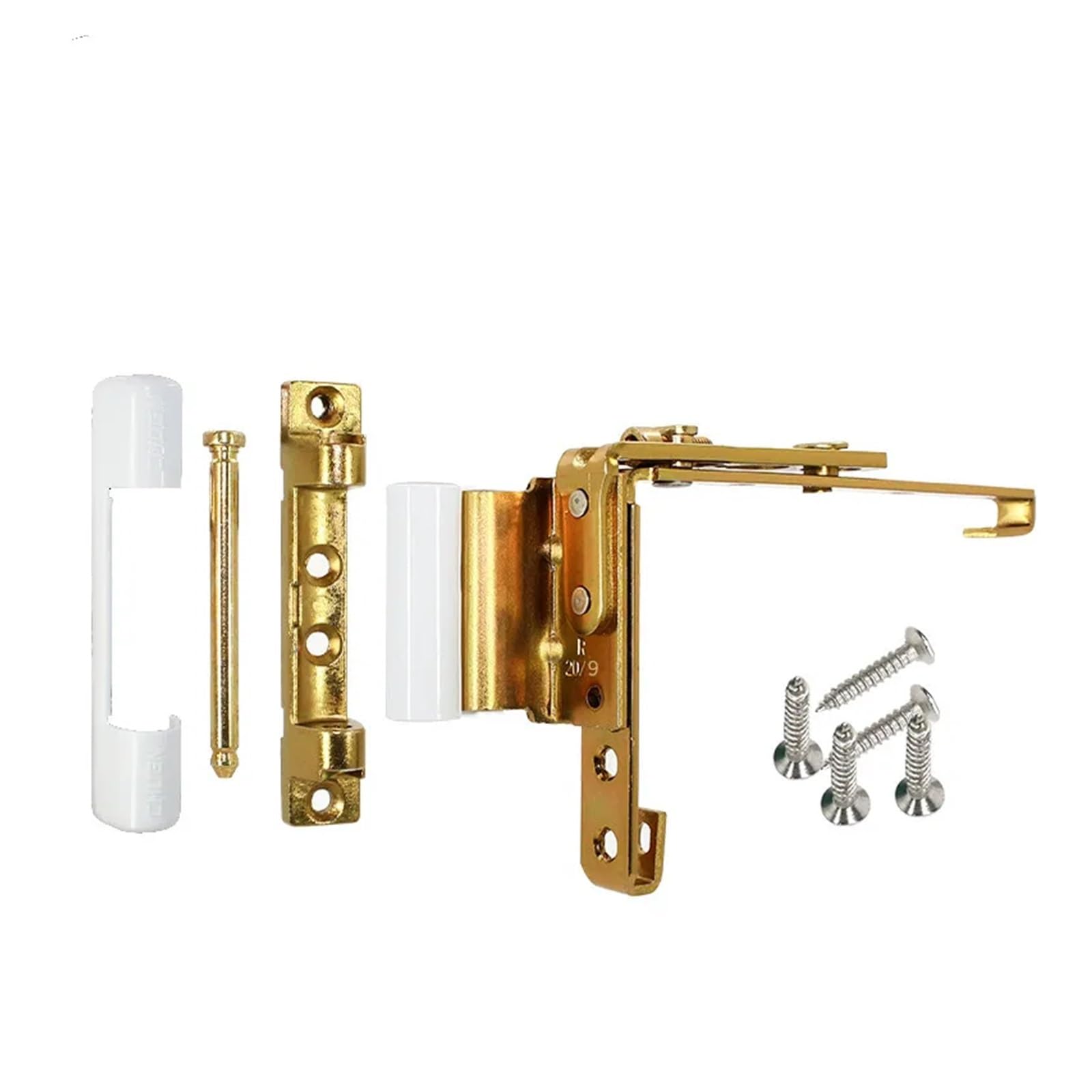 Ghhzml 17Mm-01 Cupboard Door Hinge Plastic Steel Casement Window Door Hinge Balcony Inside And Outside Sliding Corner Accessories(17Mm-01)