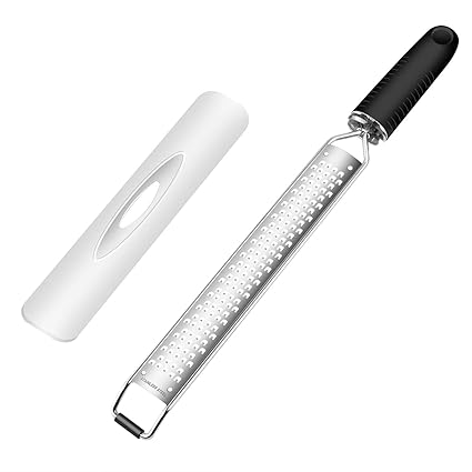 Lemon Zester, McoMce Grater, Best Zesters for Kitchen, Premium Stainless Steel Cheese Grater, Durable Citrus Zester with Protective Cover. Special Graters for Kitchen, Chocolate, Vegetables, Fruits