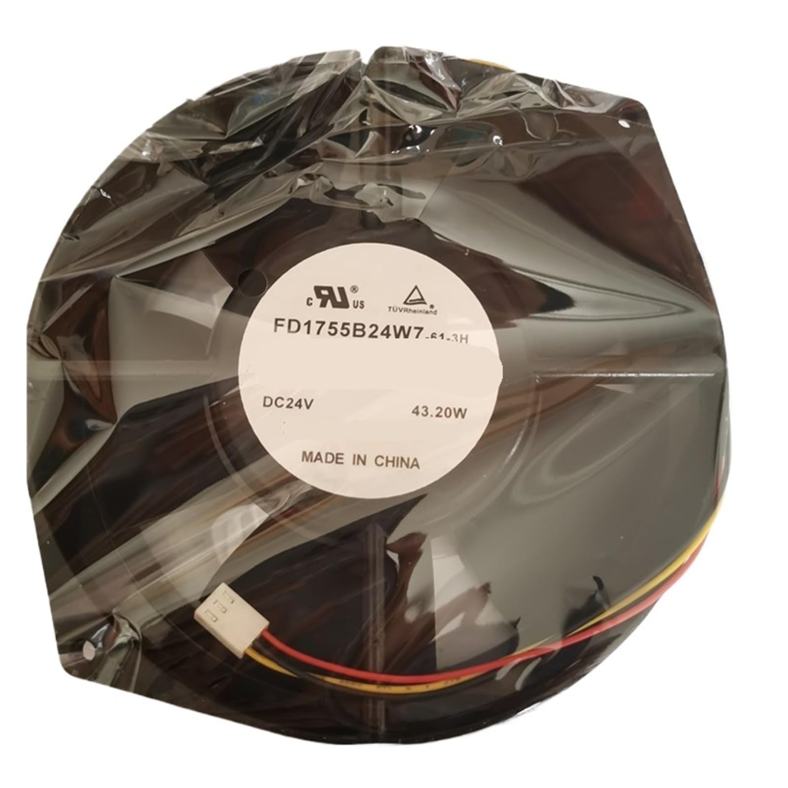 Vdoqtljt One Color Fd1755b24w7-61-3H Dc24v 7×27 7 * 27 43.2W Cooling Fan 3 Wire Leading