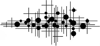 Rajukit Modern Geometric Abstract Metal Wall Art – Black Wall Decor – La...