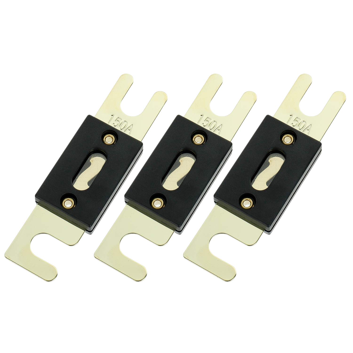 BOJACK150 Amp 32 VDC ANL Blade Fuse for Car Audio and Video Systems (Pack of 3)