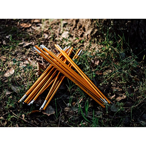 Overmont Camping Tent And Tarp Pole Replacement 142In X2 Aluminum Alloy Adjustable #TOP5