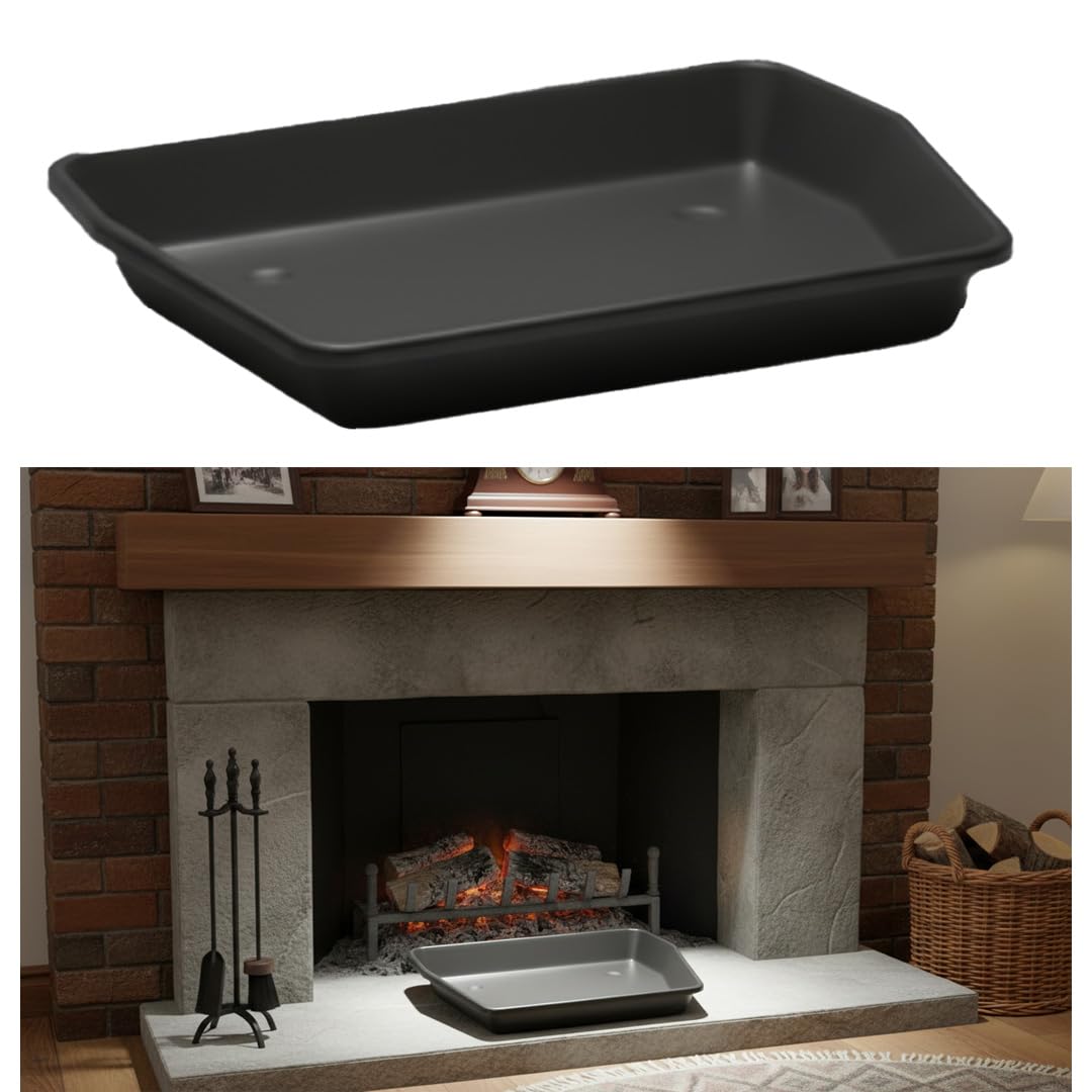 Fireplace Ash Pan 28cm (11") | Compatible with 16" Fire Grates | Ash Collection Tray for Fireplaces, Stoves, Log Burners & Fire Pits