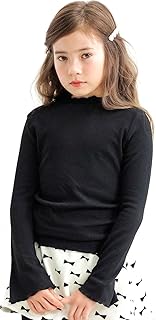 [Bee] ビー ニット風トップス ガールズ 女の子 キッズ 無地 子供服 春 秋 冬 taa05541