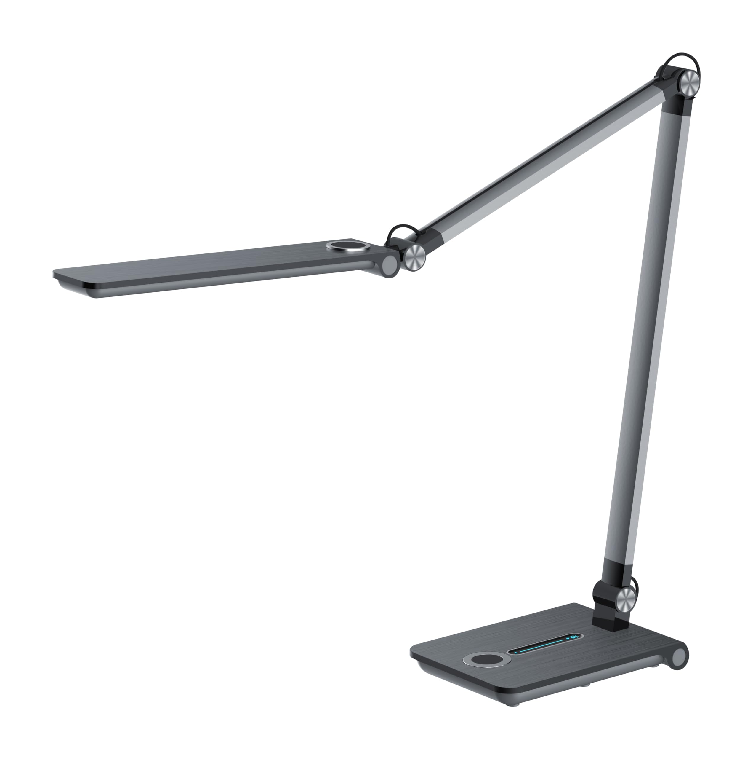 Hansa Lámpara LED de sobremesa Wave diseño gris elegante 8