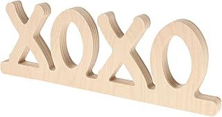 Good Wood By Leisure Arts Shape XOXO 9"X 3"X 1/2", Wooden Shapes, Wood Shapes, Wooden Shapes Wall Decor, Large Small Shapes for Crafts
