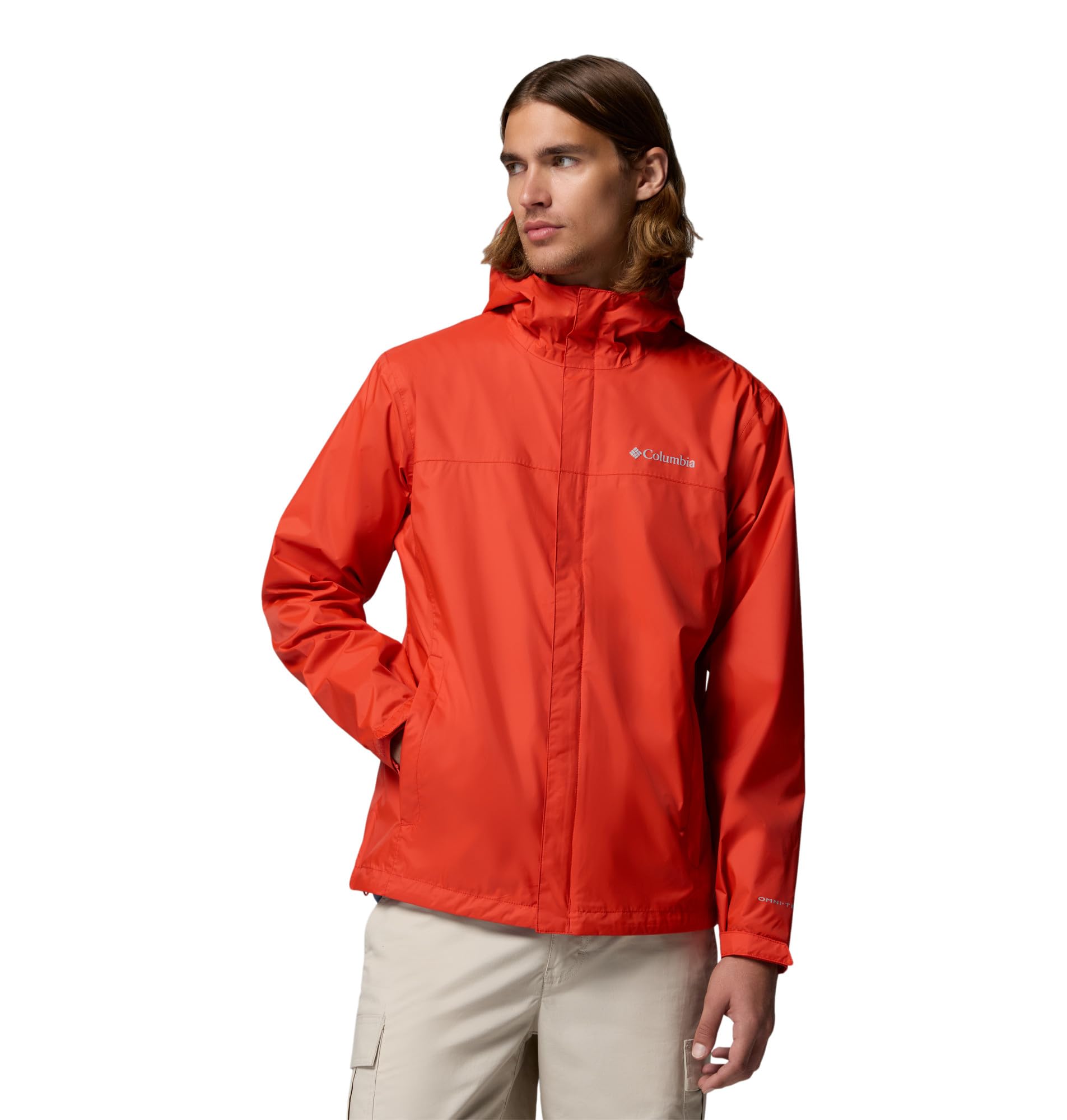 Columbia Men's Watertight 2 Jacket, Waterproof Rain Jacket, Super Sonic, Medium